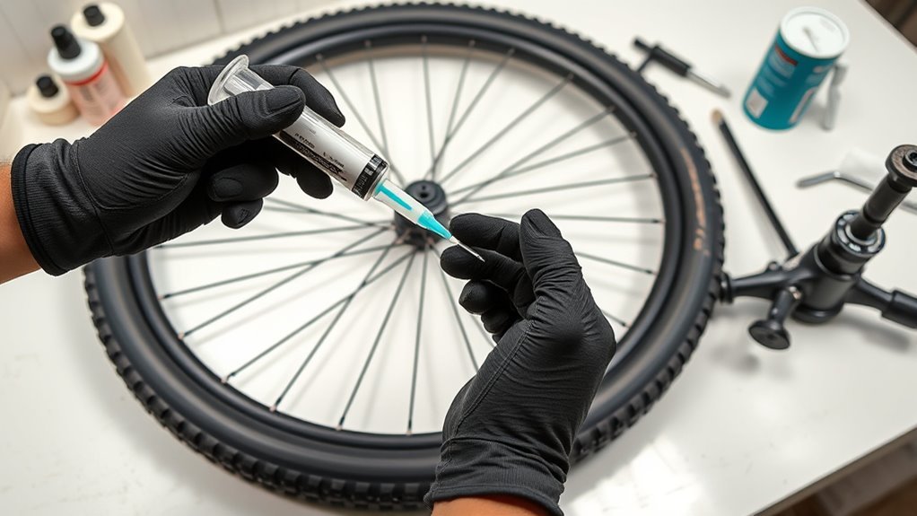 add tubeless sealant properly