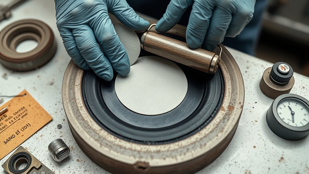 clean scuffed tacky application