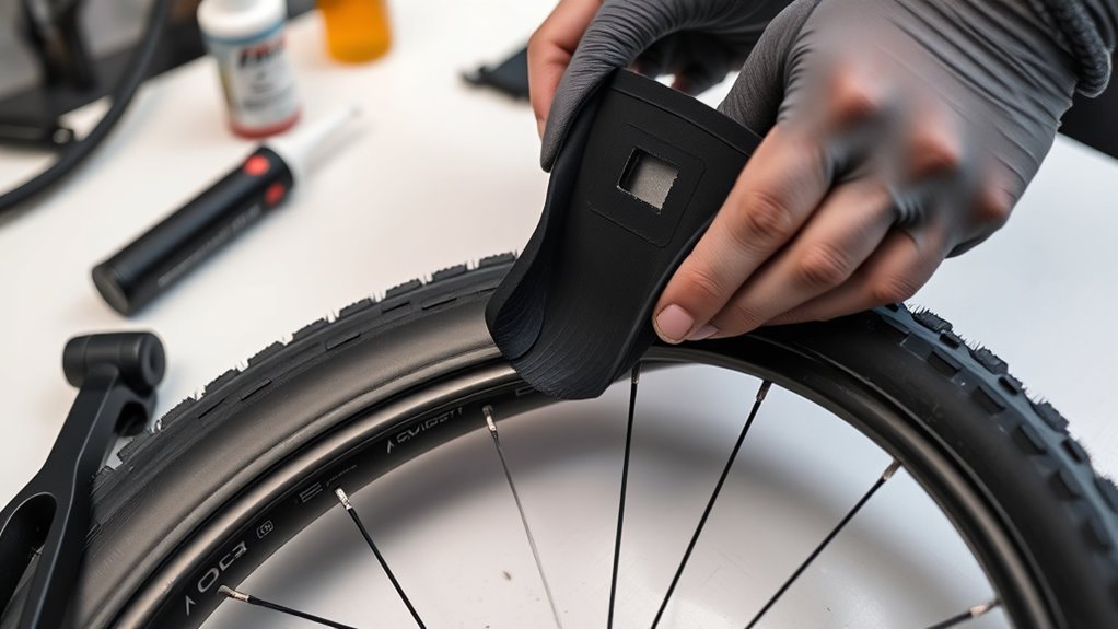 fit tire boot correctly