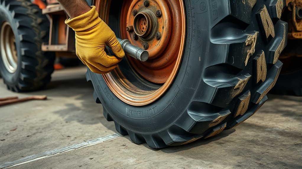 inspect tube tire rim