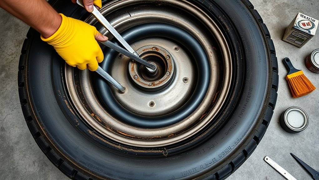 install tube and inflate