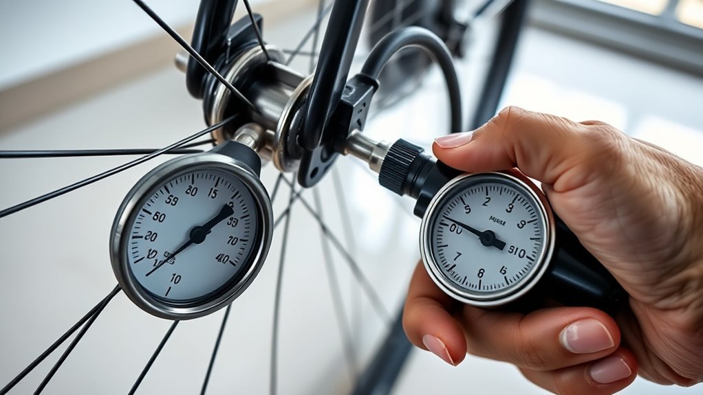 monitor and adjust tire pressure