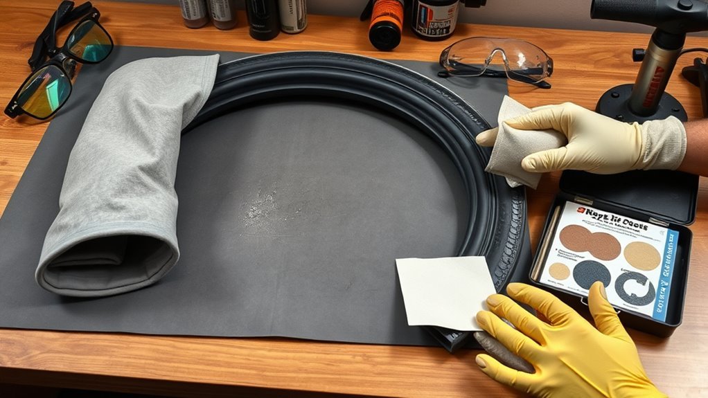 organized safe tube repair