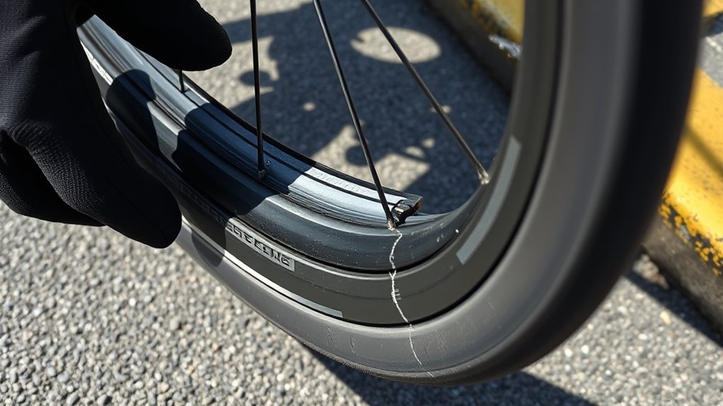 pinch flat tire damage