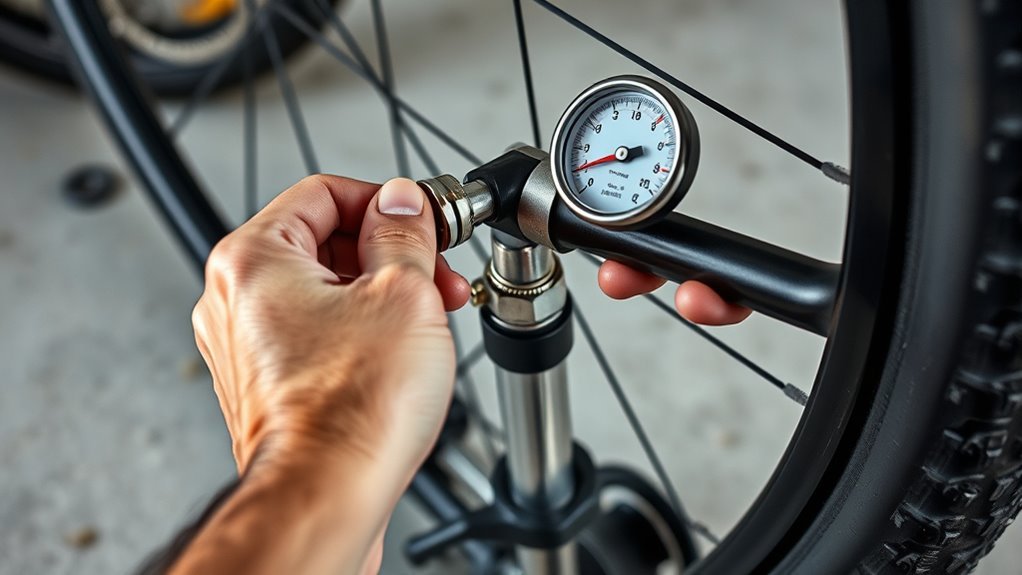 pump schrader valve safely