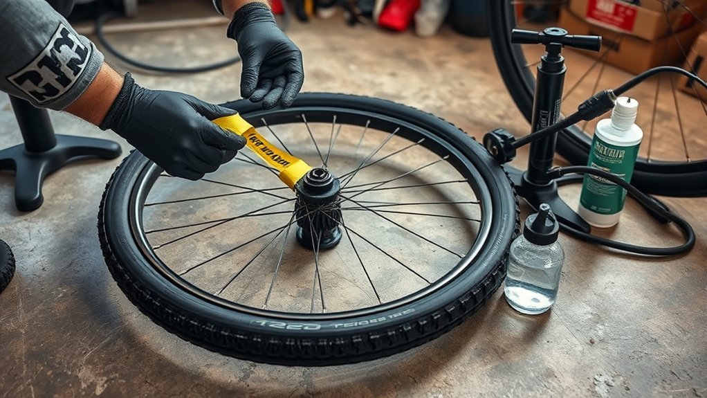 quick tubeless tyre inflation