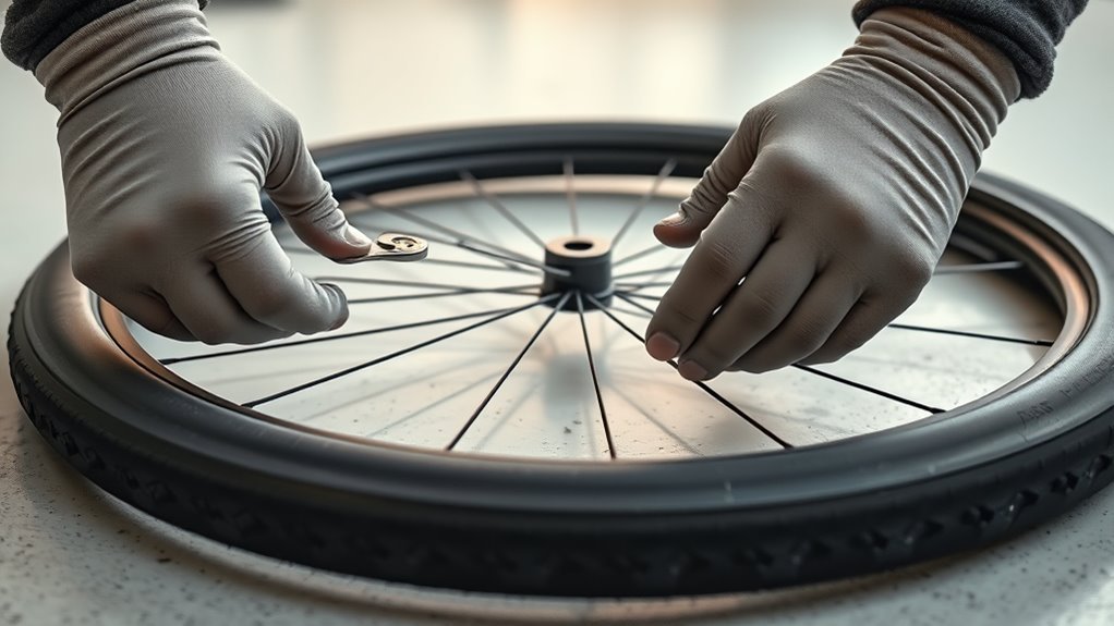 remove tube carefully safely