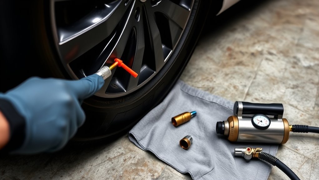 replace valve stem easily