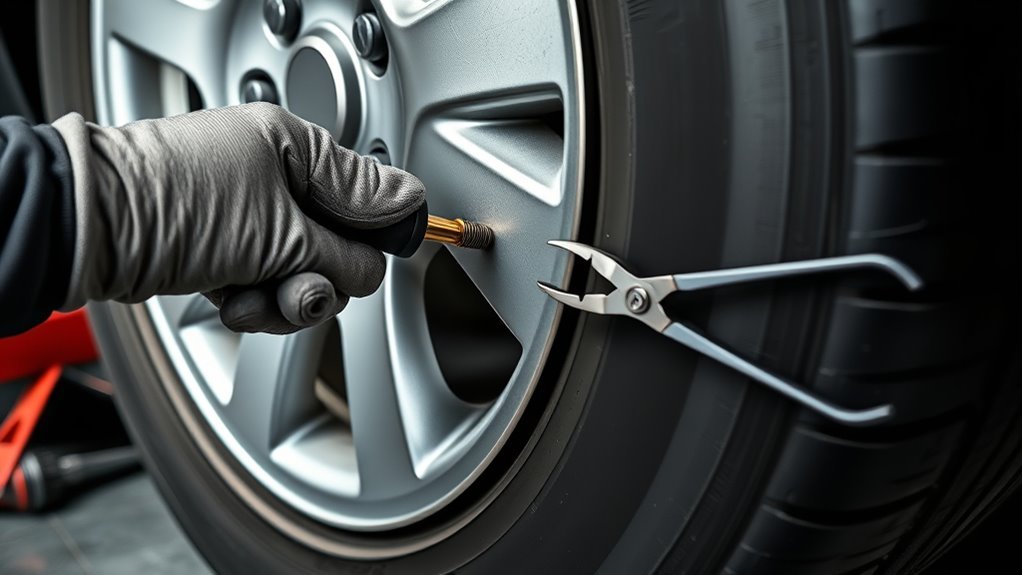 replace valve stem efficiently