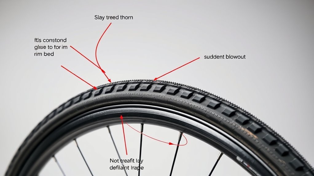 tubular tire failure modes