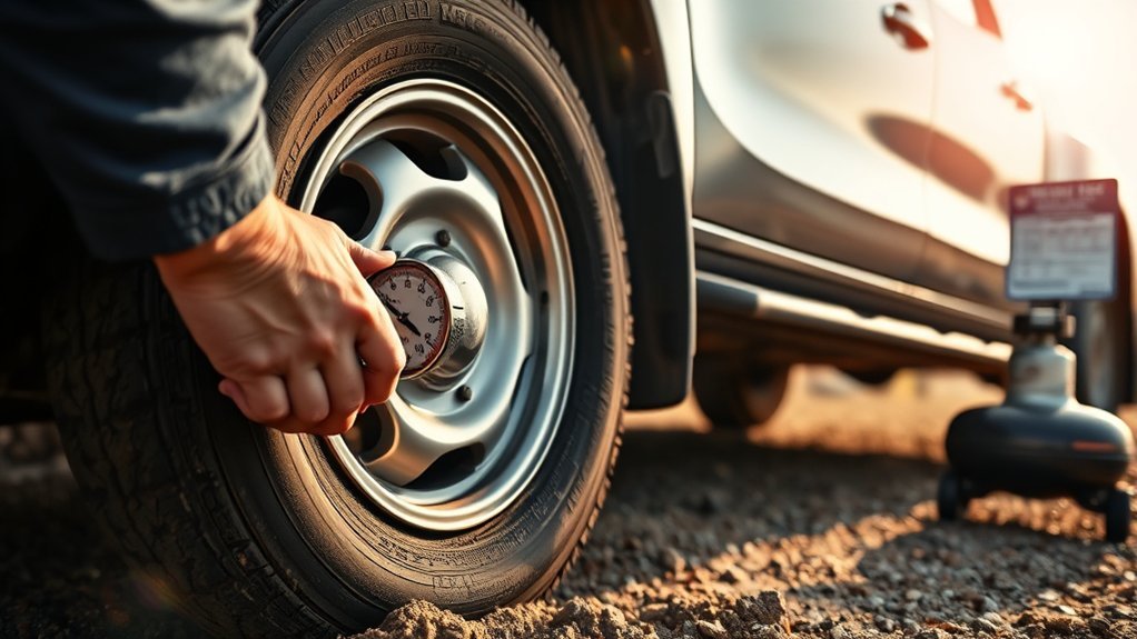 adjust and monitor tire pressure