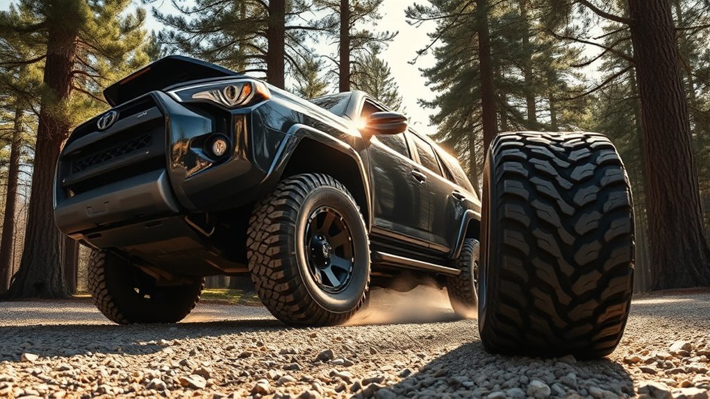 adjust tire pressure for traction