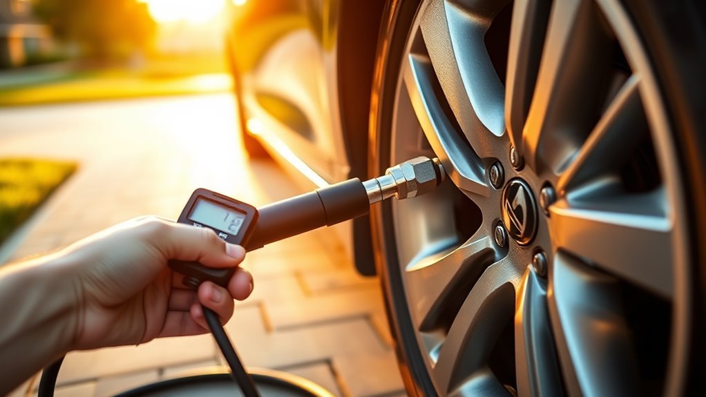 adjust tires to recommended psi