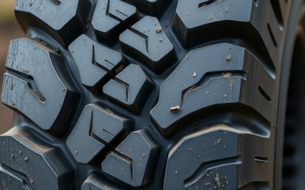 aggressive tread for traction