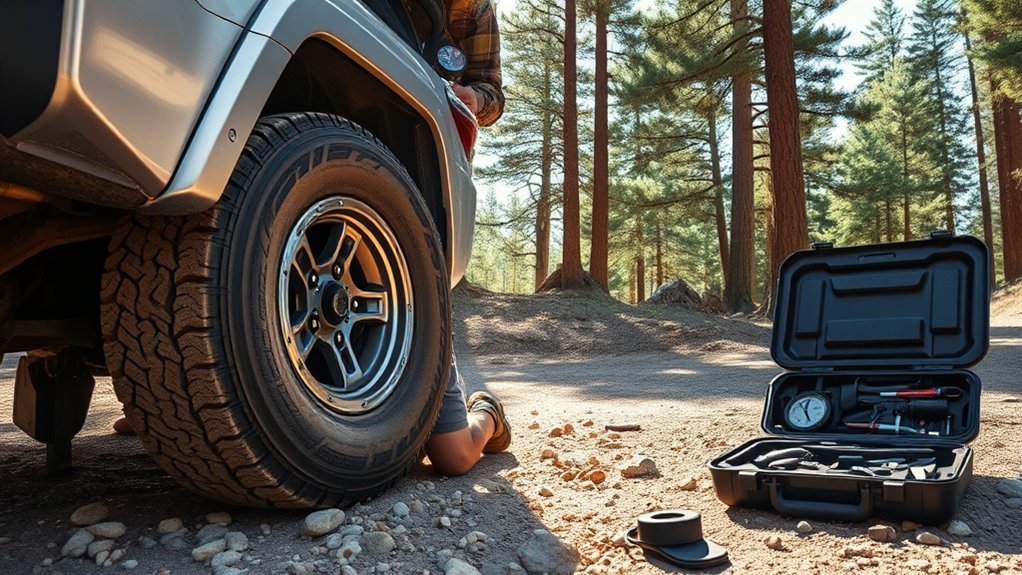 air down tires safely