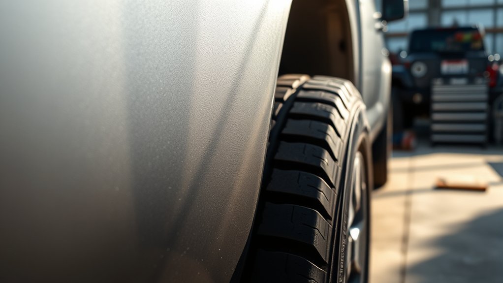 Technician aligning tires to help prevent uneven tire wear