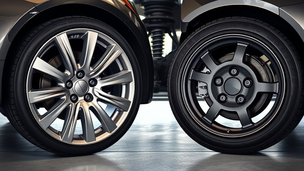 aluminum wheels enhance comfort