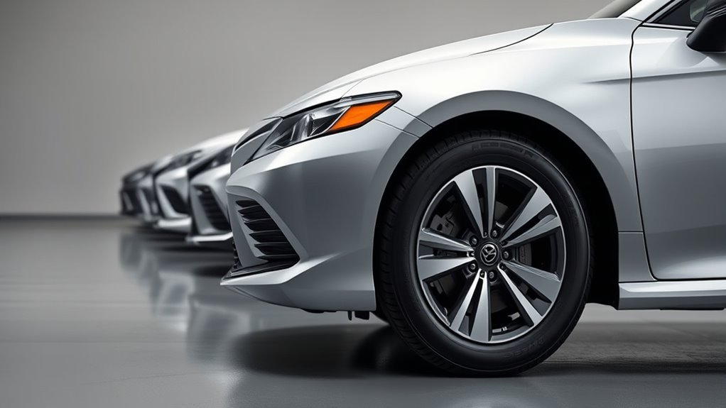 Toyota Camry 2018 to 2024 tire size overview