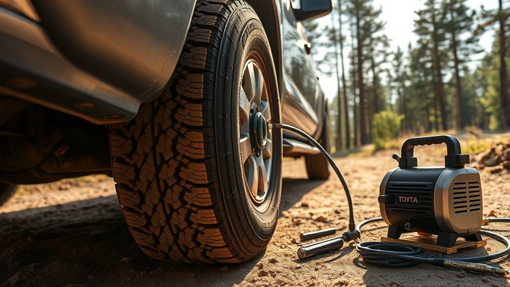 check and maintain tire pressure