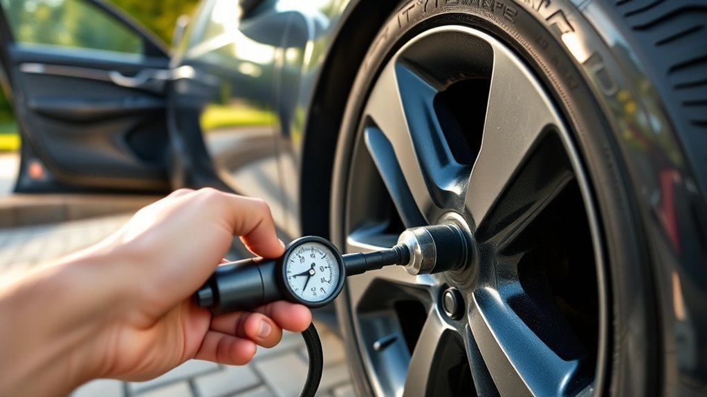 check recommended tire pressure