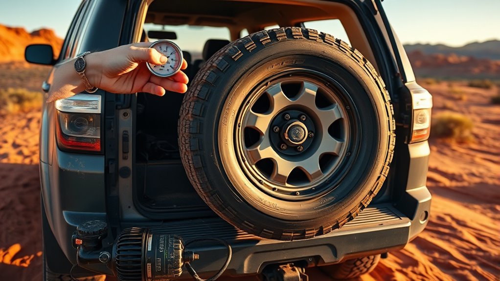 check spare tire pressure