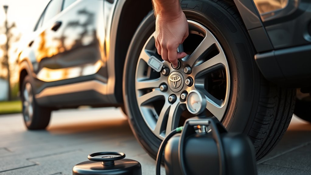 check toyota rav4 tire pressure