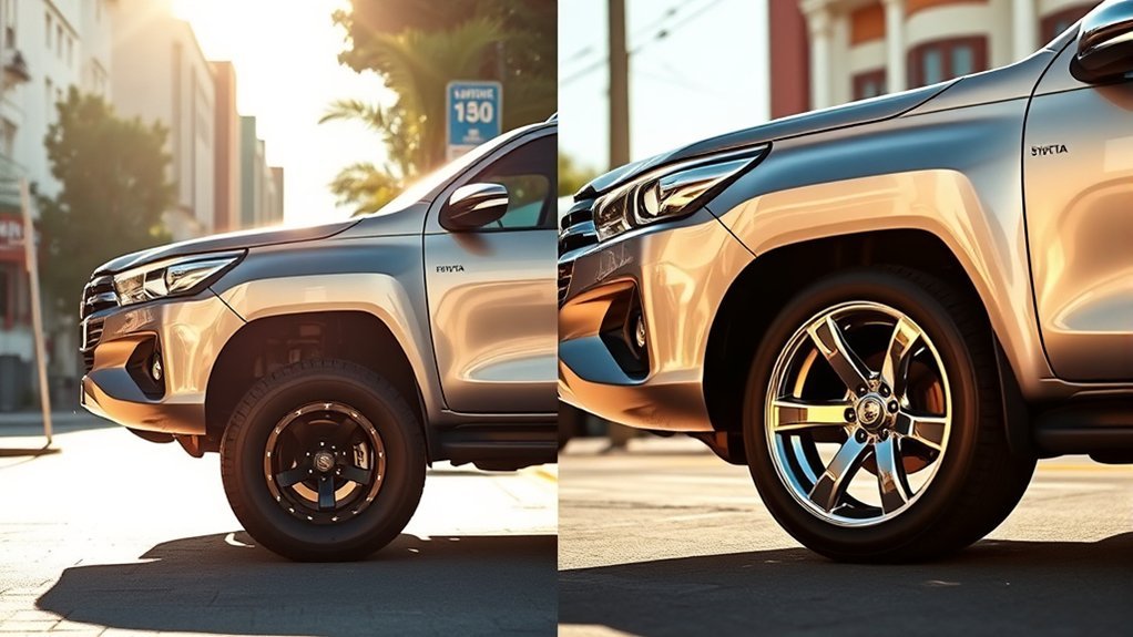 Toyota Hilux wheel style choices for 16-inch and 17-inch setups