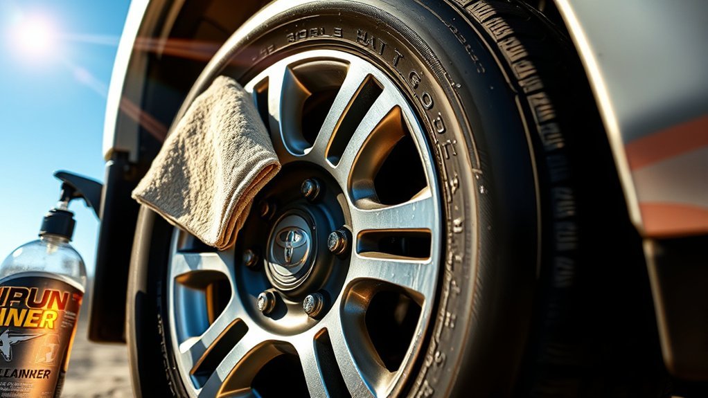 clean toyota hilux wheels