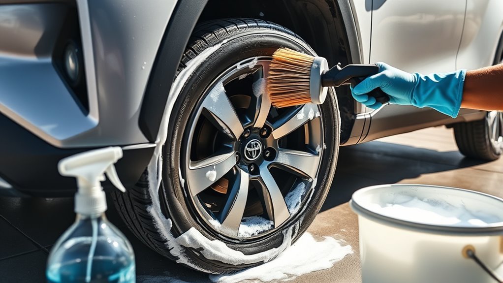 clean toyota rav4 tires