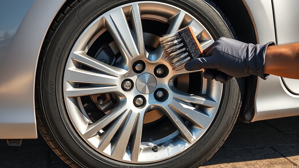 clean wheels before dressing