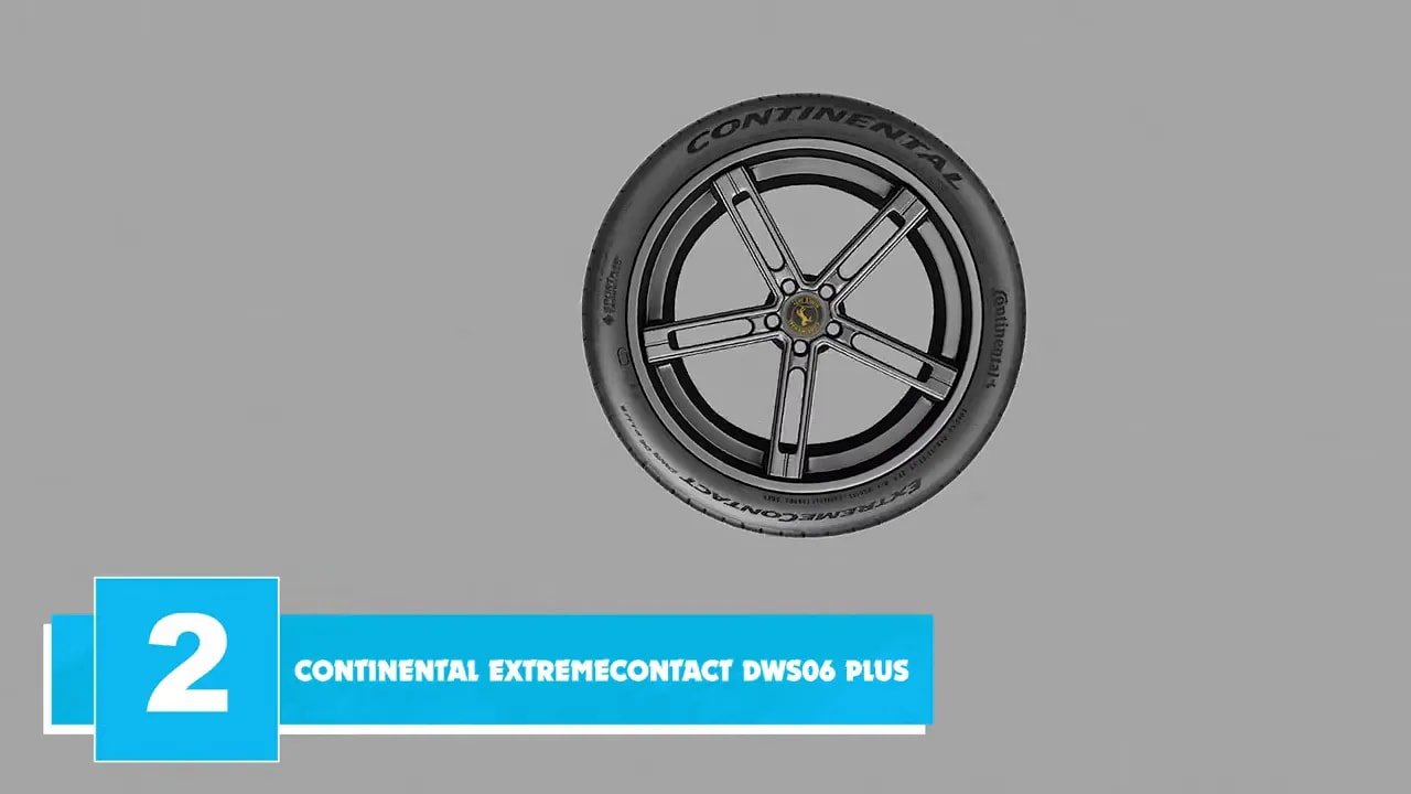 Continental ExtremeContact DWS06 Plus wheel with #2 ranking graphic