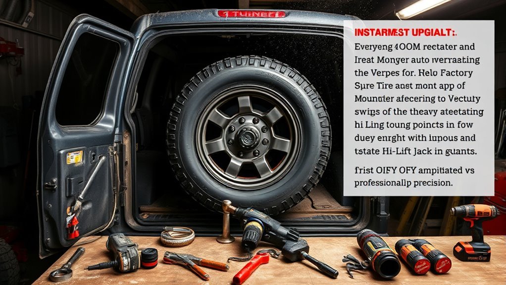 diy tire carrier installation