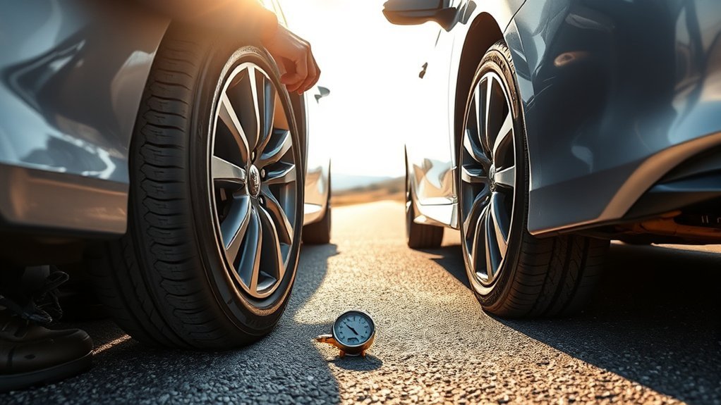 Toyota Camry tire maintenance check before a road trip