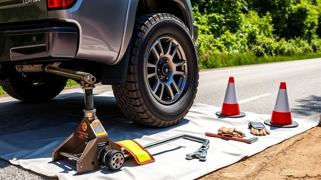 essential tire changing tools