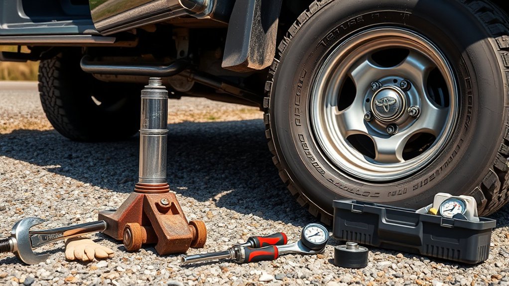 essential tools for tire change