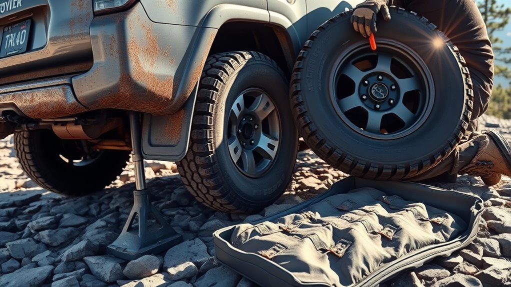 fixing a 4runner tire