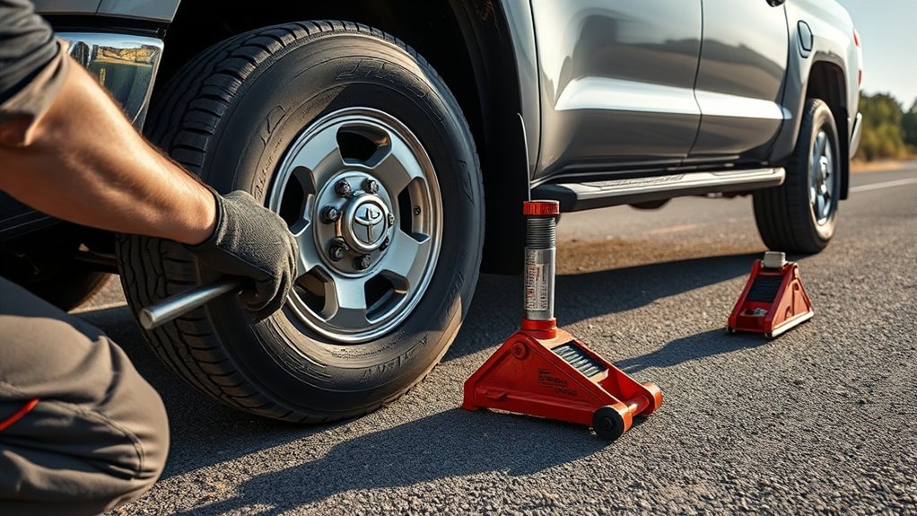 flat tire removal steps