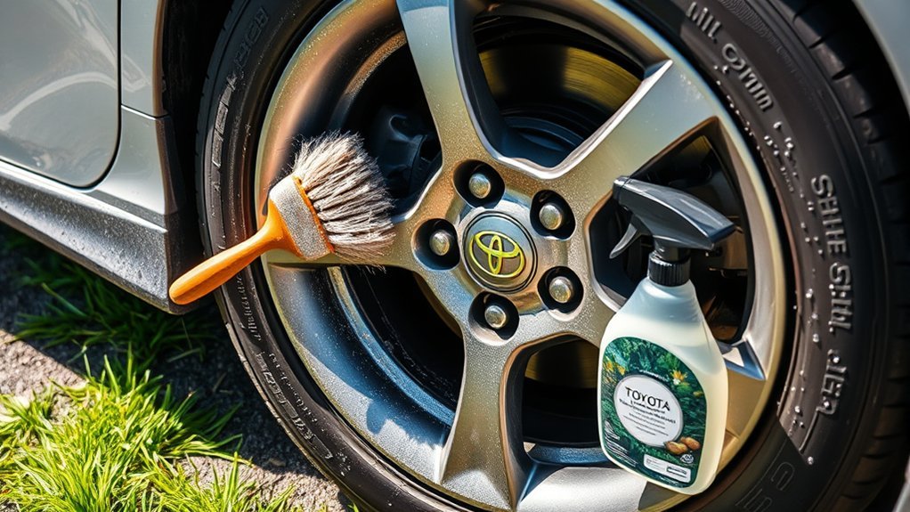 gather cleaning supplies safely
