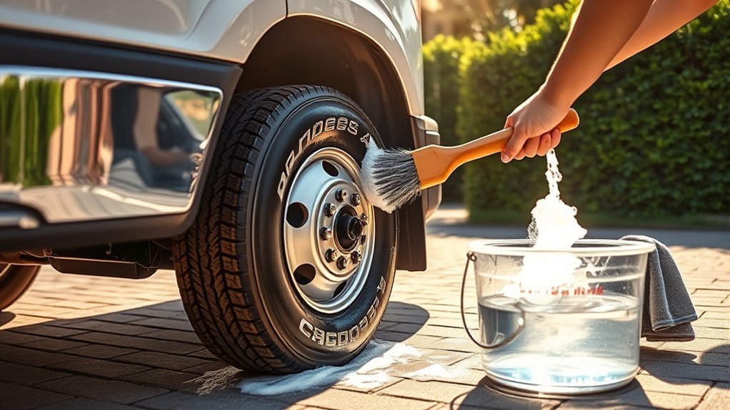 gentle cleaning for tires