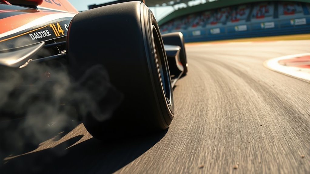 heat influences tire grip