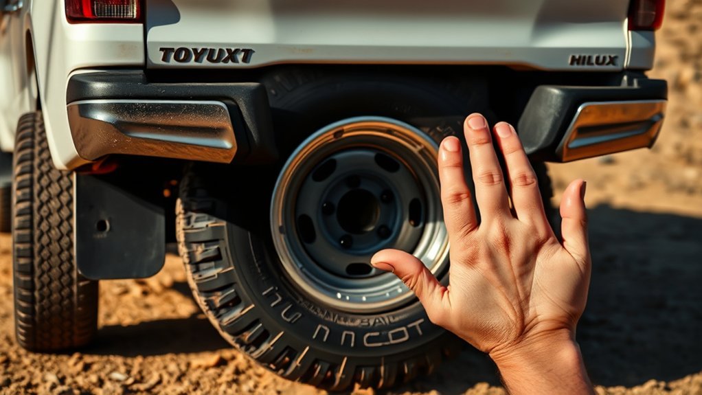 hilux spare tire fitment
