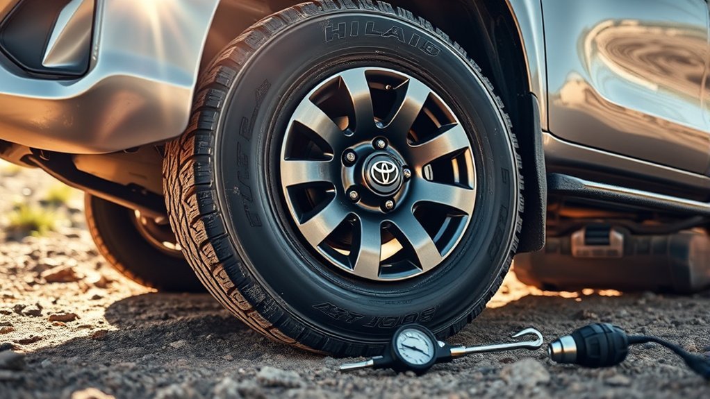 hilux tire and wheel issues