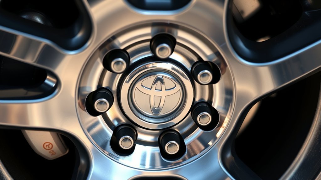 Hub-centric wheel fitment showing wheel centered on vehicle hub