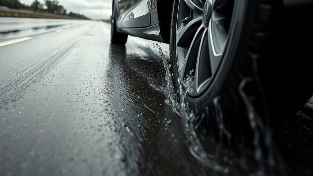 hydroplaning risk increases speed