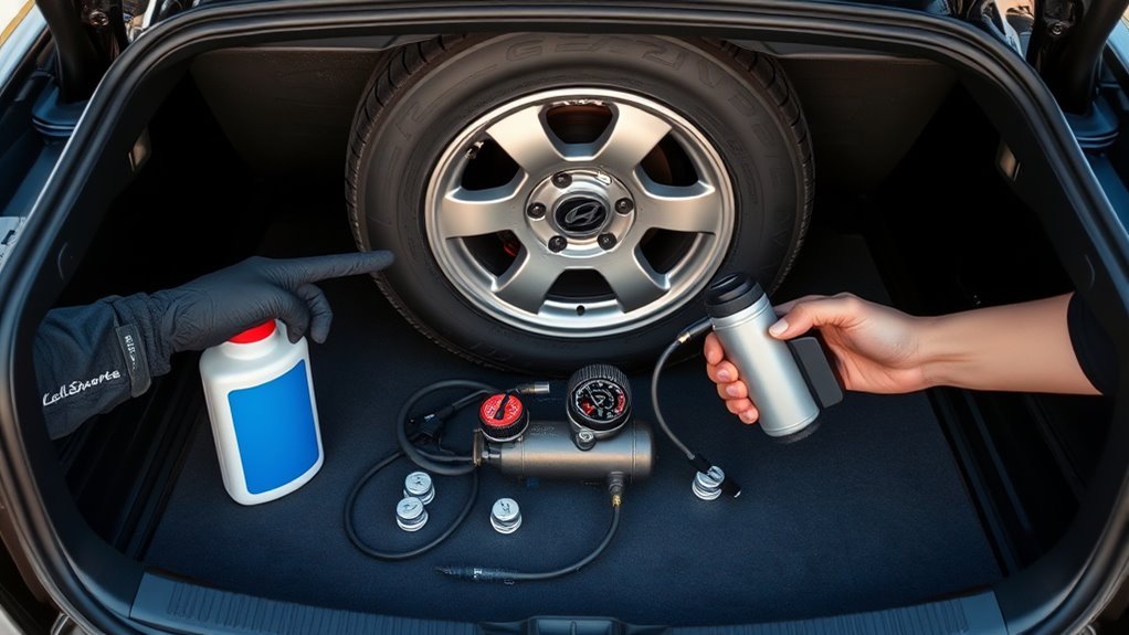 hyundai sonata tire kit instructions