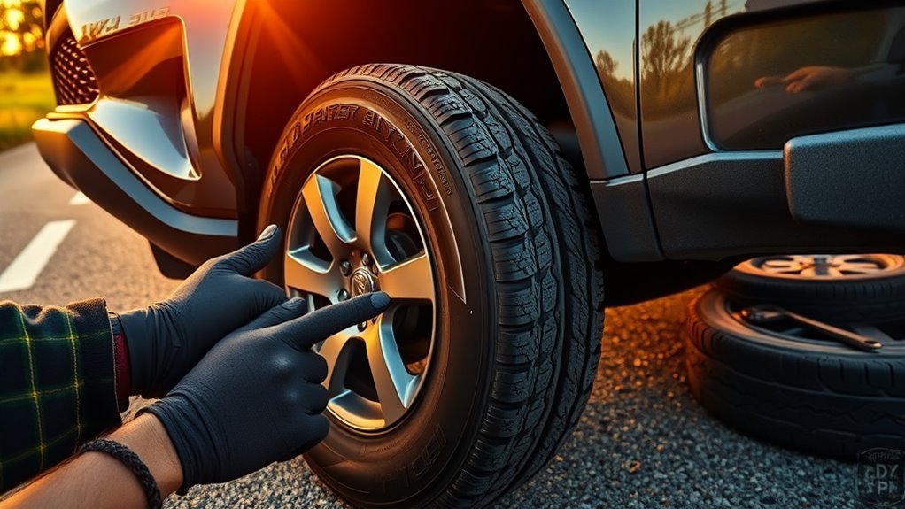 identify flat tire signs