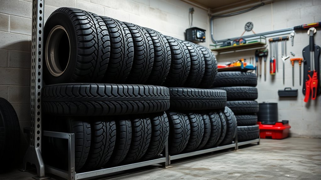 indoor storage for tires