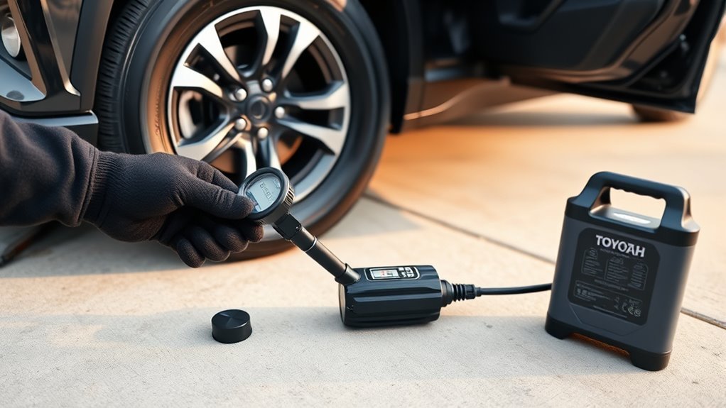 inflate rav4 tires correctly