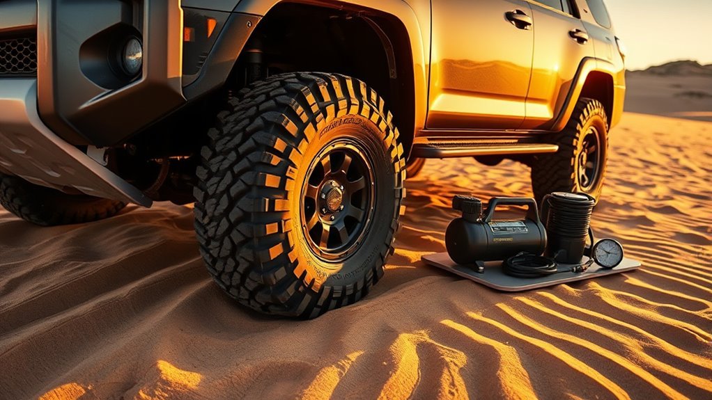 inflate tires cautiously and evenly