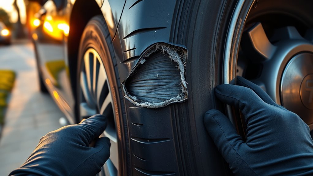 inspect and replace tires